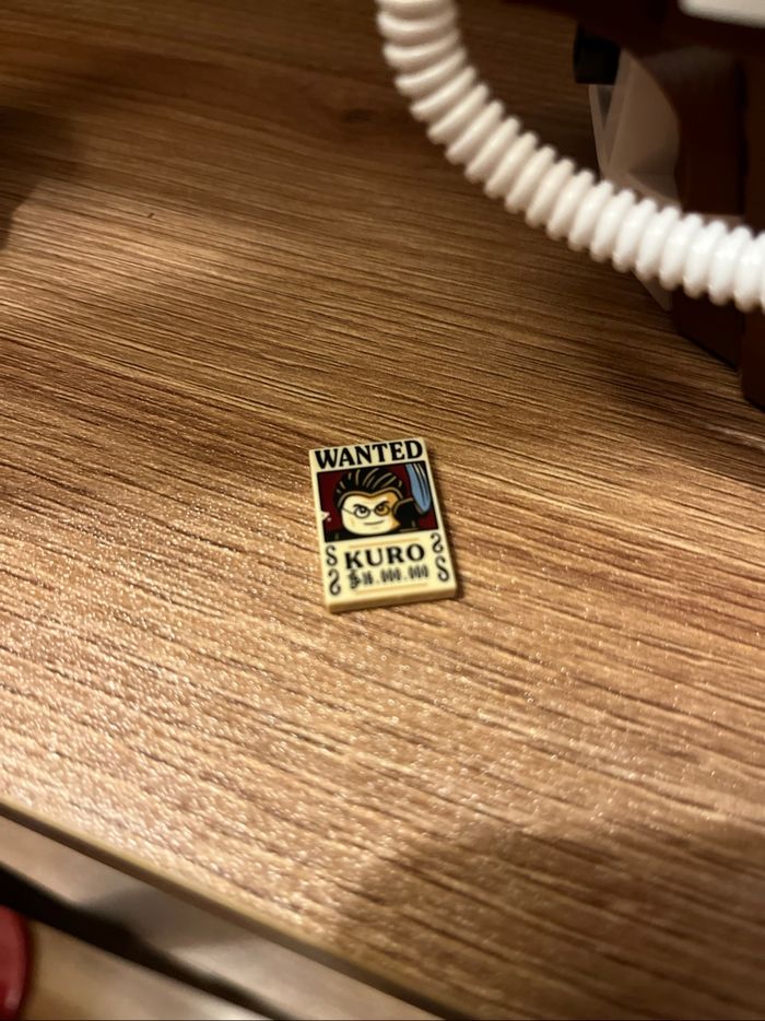 Poster Lego Wanted Kuro One Piece