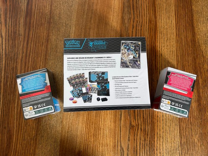 Pokémon – ETB Foudre Noire + 2 Bundles (Foudre & Flamme Blanche) – Écarlate & Violet – Boosters scellés - photo numéro 3
