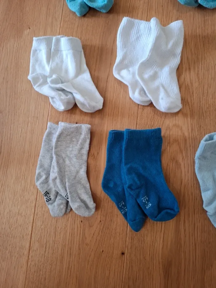 Lot 17 paires de chaussettes bébé - 15/18 - Très bon état - photo numéro 4