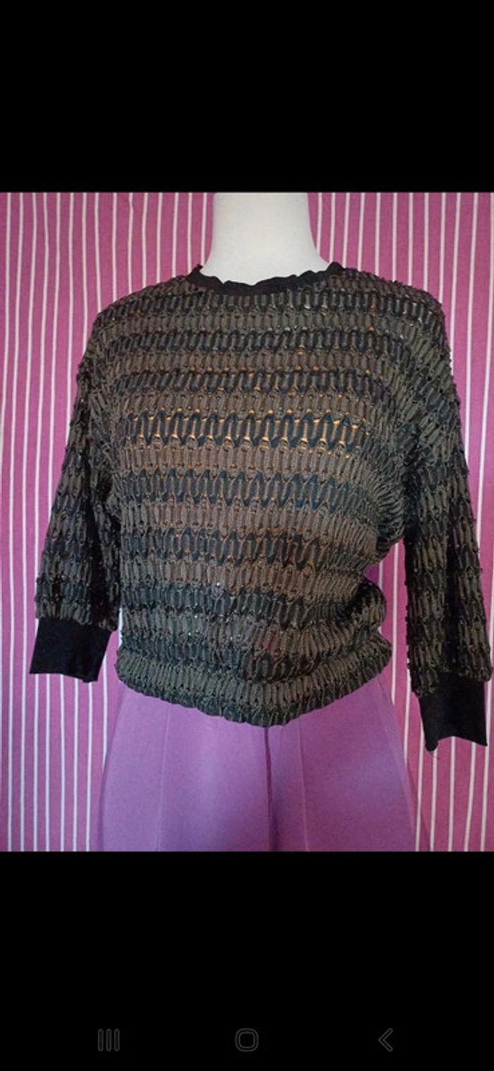 🟤🧵 Pull-over tricot a col rond🧵🟤 - photo numéro 2