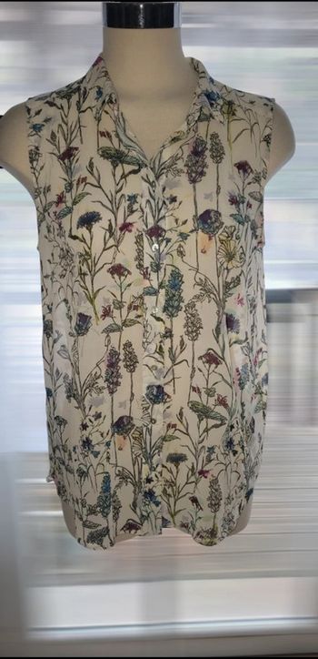 Chemise fleurie longue et légère H&M 40