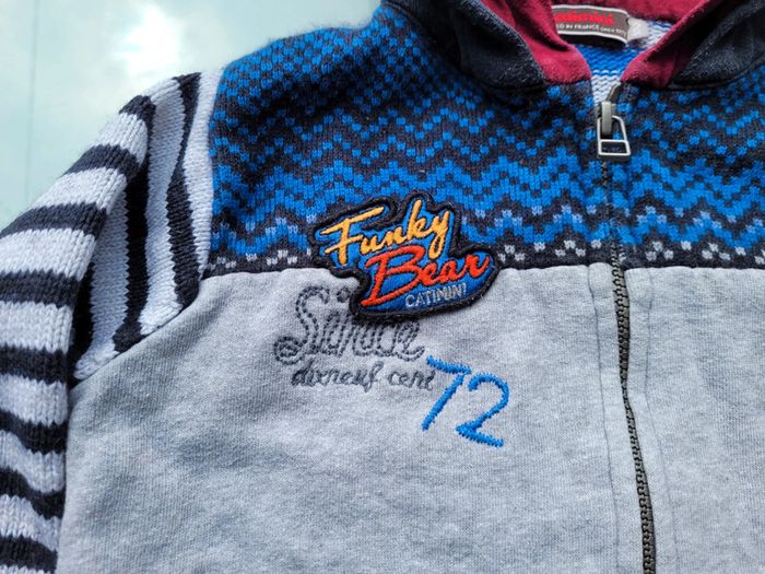 Superbe gilet à capuche Catimini Funky Bar, 2 ans - photo numéro 2