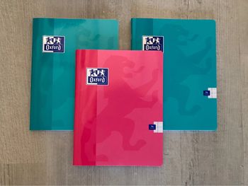 1 cahier 17x22 grands carreaux 96 pages « Oxford » NEUF