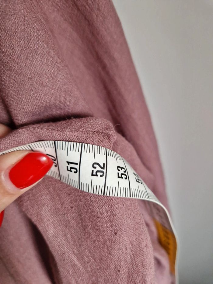 Chemisier femme manches longues Okay vieux rose 40 - photo numéro 7