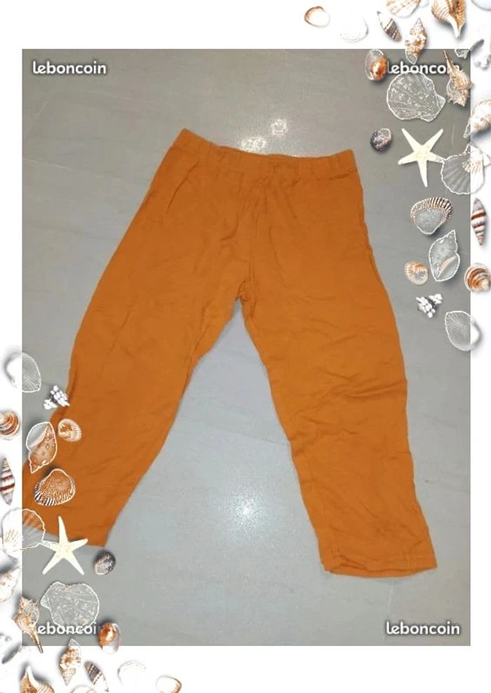 Legging court orange 12 ans