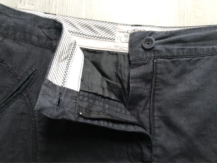 AN3- Jupe en lin doublée noire T 50 peu portée - photo numéro 5