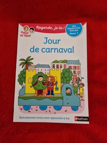 Livre regarde je lis mila et noé, jour de carnaval