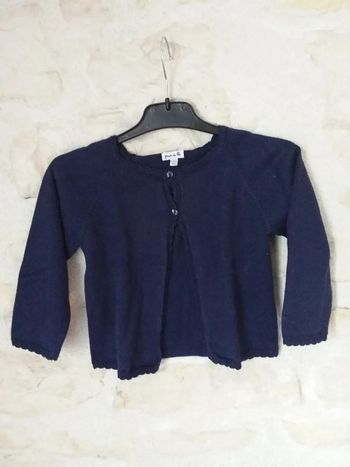 Adorable gilet marine 23 mois Grain de blé