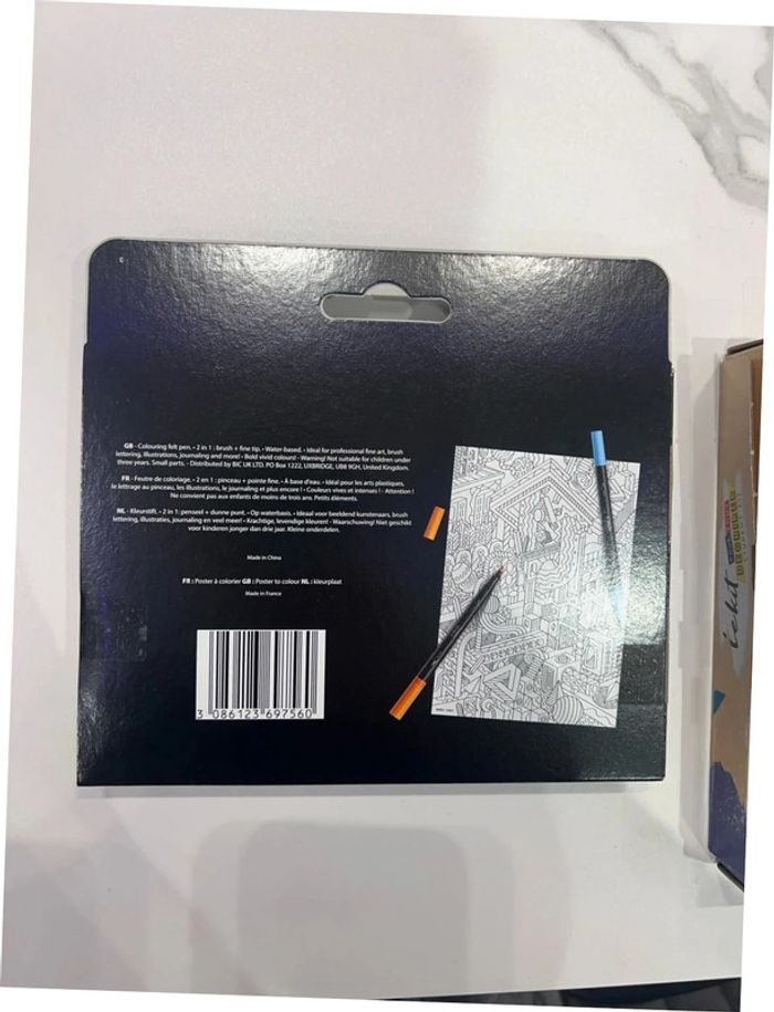 Lot stylo crayon de couleur BIC - photo numéro 5