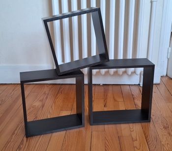  étagères cubes marron