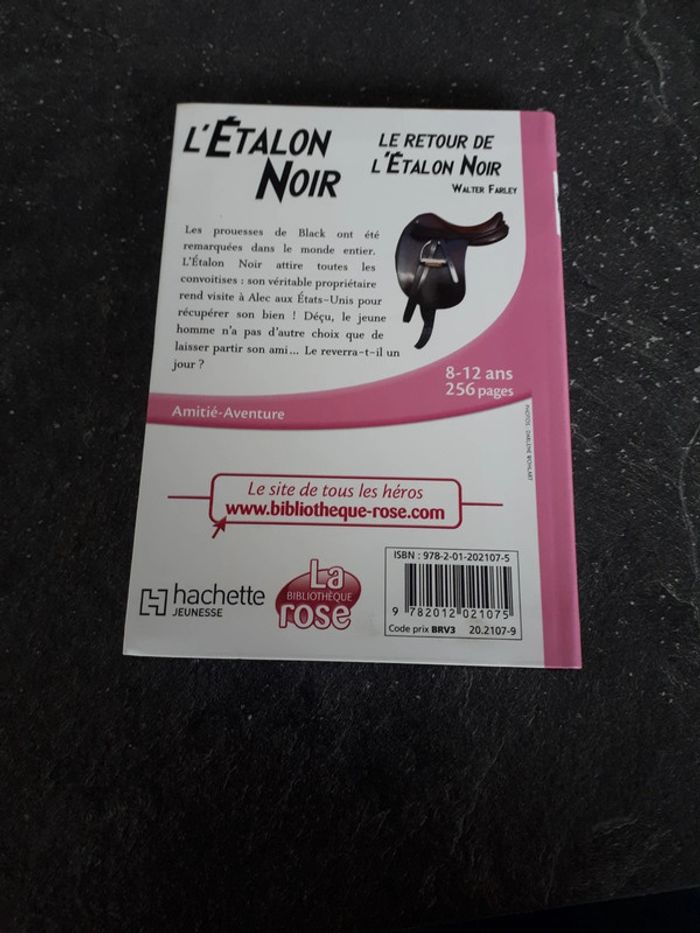 Livre bibliothèque rose le retour de l'étalon noir tome 2 - photo numéro 3