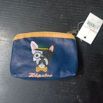 Porte-monnaie chien bouledogue