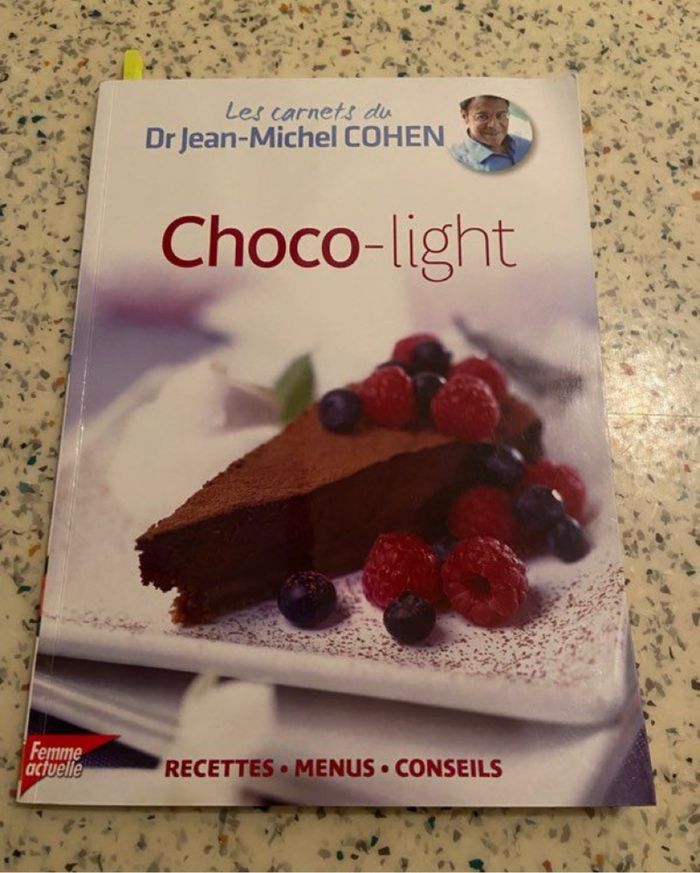 Livre de cuisine au chocolat