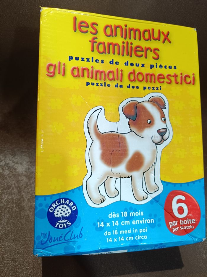 Puzzles.        6 animaux familiers   (dès 18 mois) - photo numéro 2