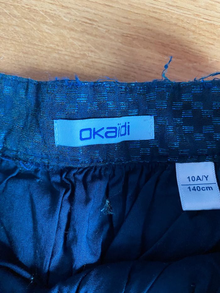 Jupe Okaidi 10 ans bleu marine irisé - photo numéro 4