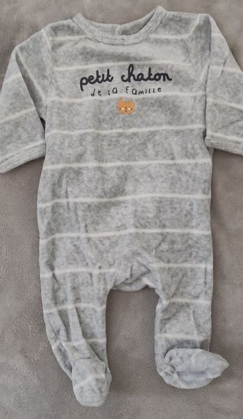 Pyjama velours 3 mois