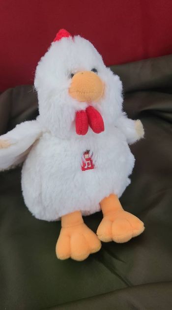 Les Pakidoo sonores 15 cm - poule blanche gipsy