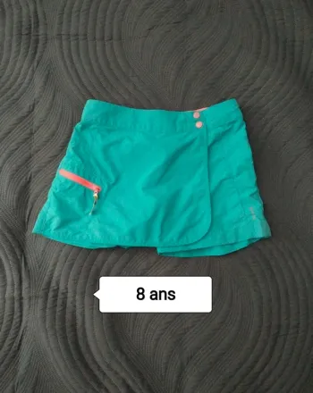 Jupe short bleu quechua 8 ans