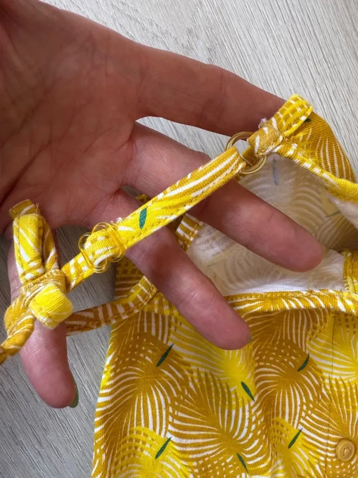 Jolie combi short Okaïdi jaune 5 ans - photo numéro 4