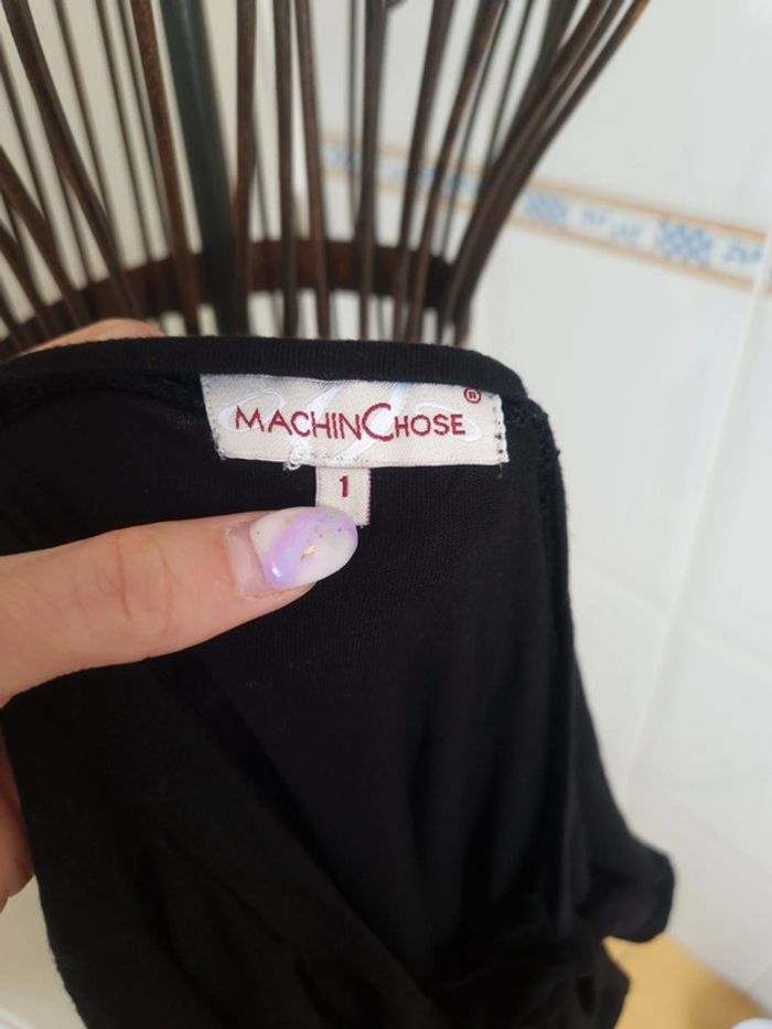 Tee-shirt noir femme machin chose taille S/36 - photo numéro 4