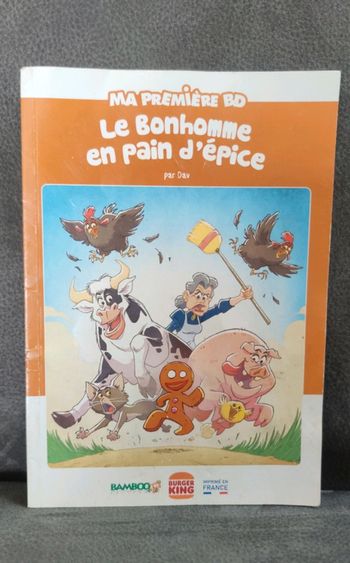 Livre burger king ma première BD le bonhomme en pain d'épice