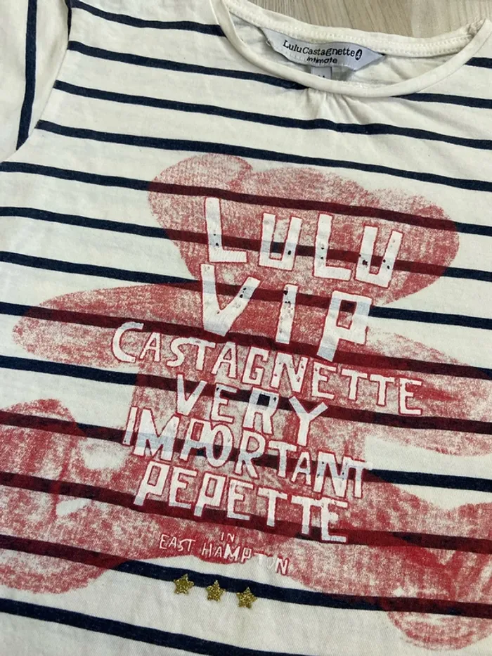 T-Shirt à manches courtes Lulu Castagnette Taille 6 ans - photo numéro 2