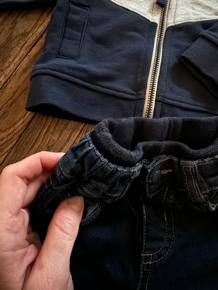 Gilet et jeans Bout’chou 6 mois - photo numéro 3