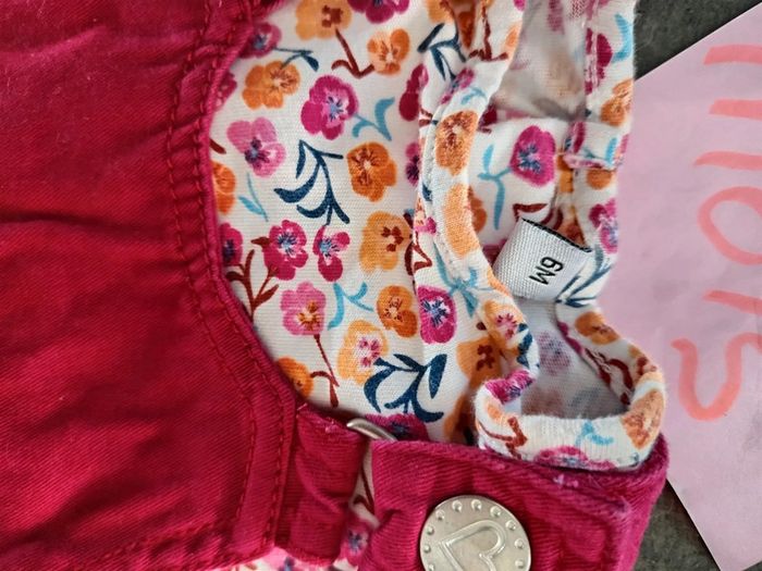 Ensemble robe papillon rose 6 mois - photo numéro 3