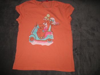 TEE SHIRT MC CORAIL FILLE "NKY BY KIABI" - 10 ANS - n°09