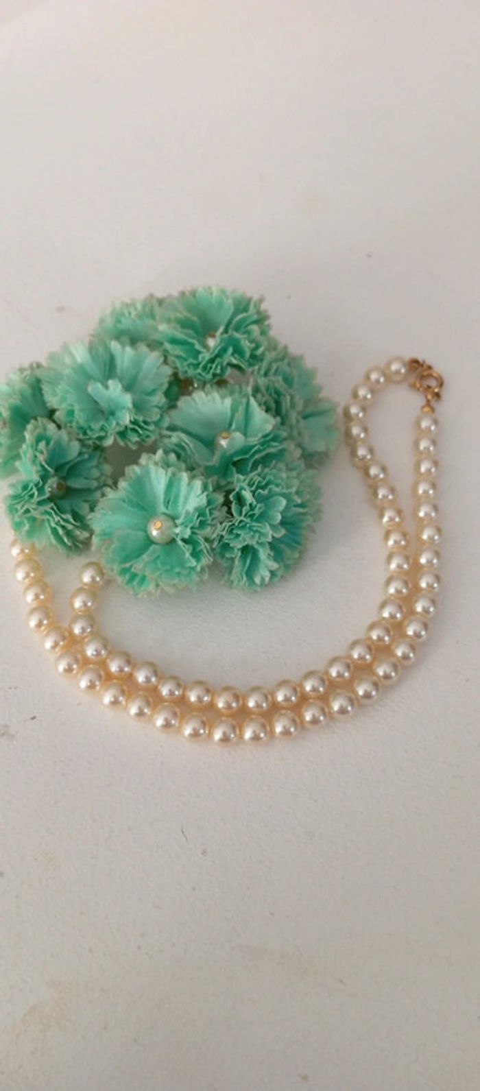 Collier de perles et de fleurs - photo numéro 7