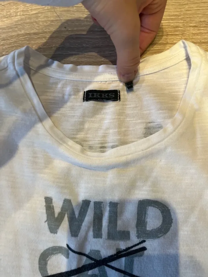 Tee-shirt ikks blanc léopard - photo numéro 2