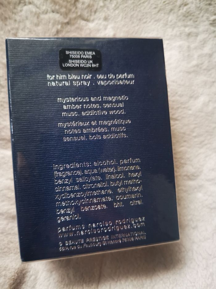 narciso rodriguez eau de parfum bleu noir for him 50ml - photo numéro 3