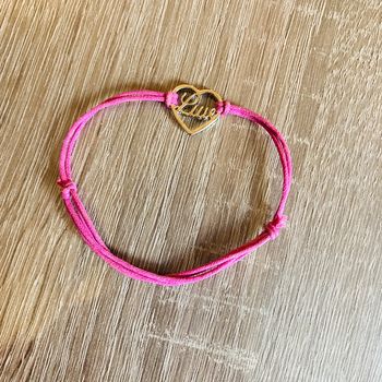 Bracelet Luv | rose & argenté 🌿