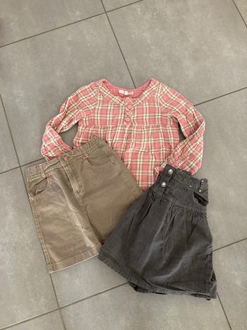 Lot ensemble jupe tunique vêtement garde robe fille 8 ans