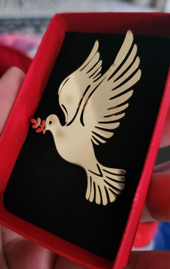 Broche colombe paix - photo numéro 2