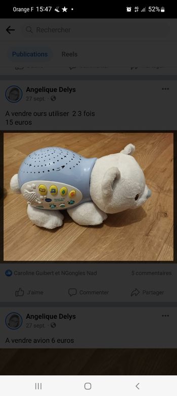 Ourson veilleuse