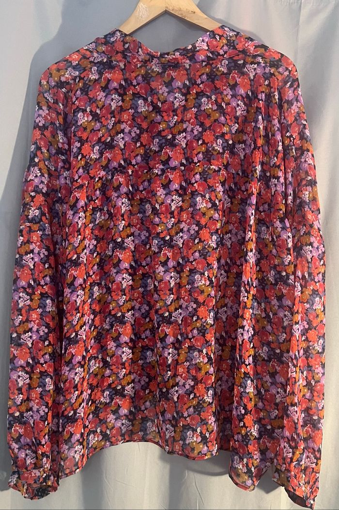 Chemise blouse à fleur la halle - photo numéro 5