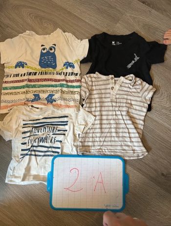 Lot tee shirts 24 mois 2 ans été