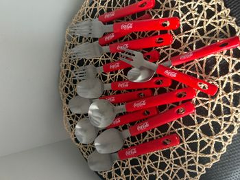 Couverts coca cola vintage de 1990