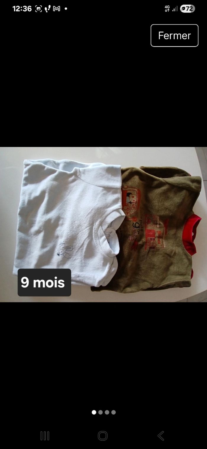 Lot de 2 dors bien, Taille 9 mois