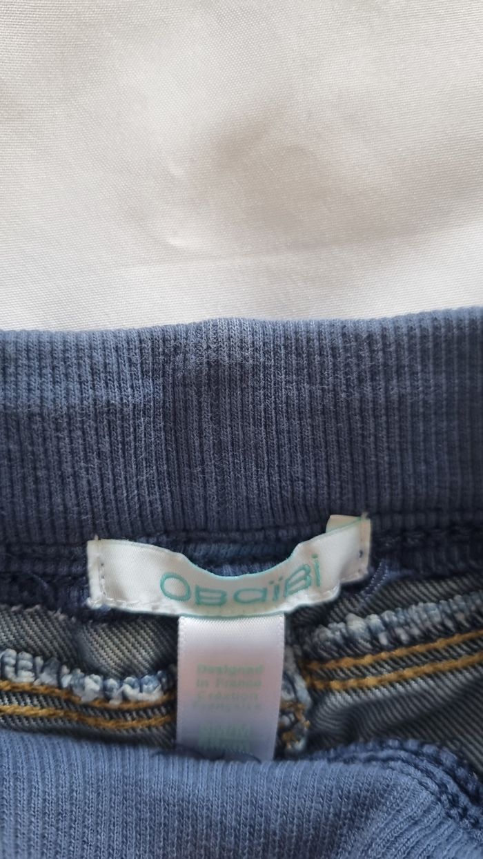 Jean bébé Obaîbi Taille Élastiquée  Denim - photo numéro 2
