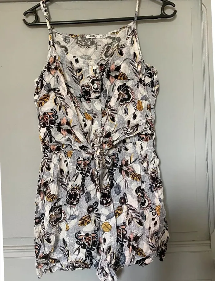 Combishort gémo à motifs fleuris : T 36