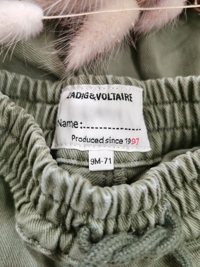 🌸Short kaki Zadig et Voltaire 9mois 71cm - photo numéro 2