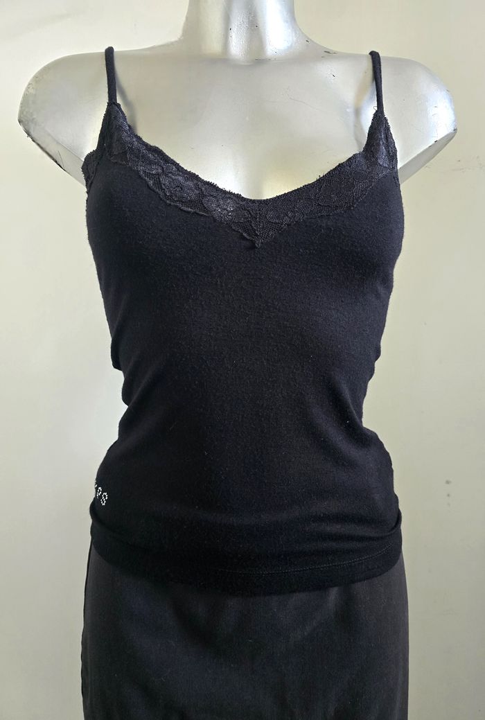 📌 Caraco Vintage Kookaï Détails Dentelle et Strass