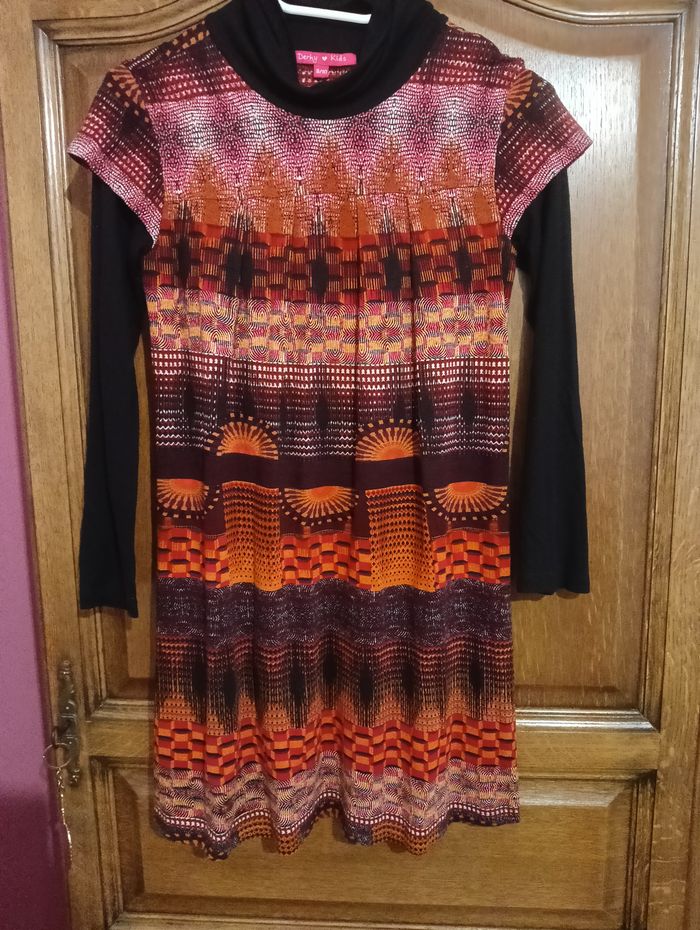 Robe hiver marque française Derhy Kids 8/10 ans - photo numéro 3