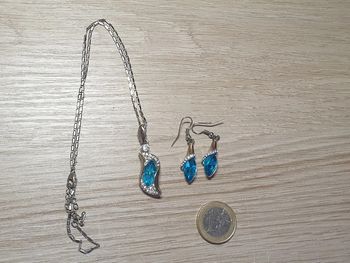 Magnifique parure en inox neuve vintage