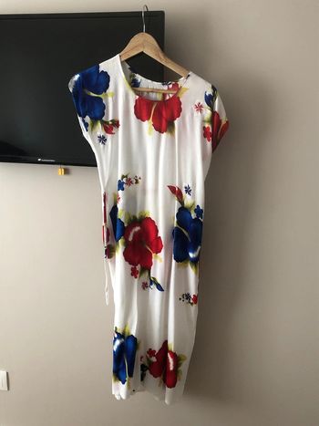 Robe blanche fleurie