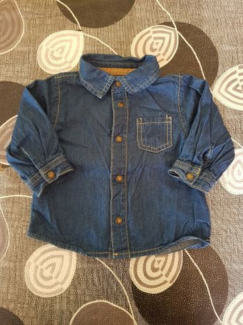 Chemise en jean's - 6 mois