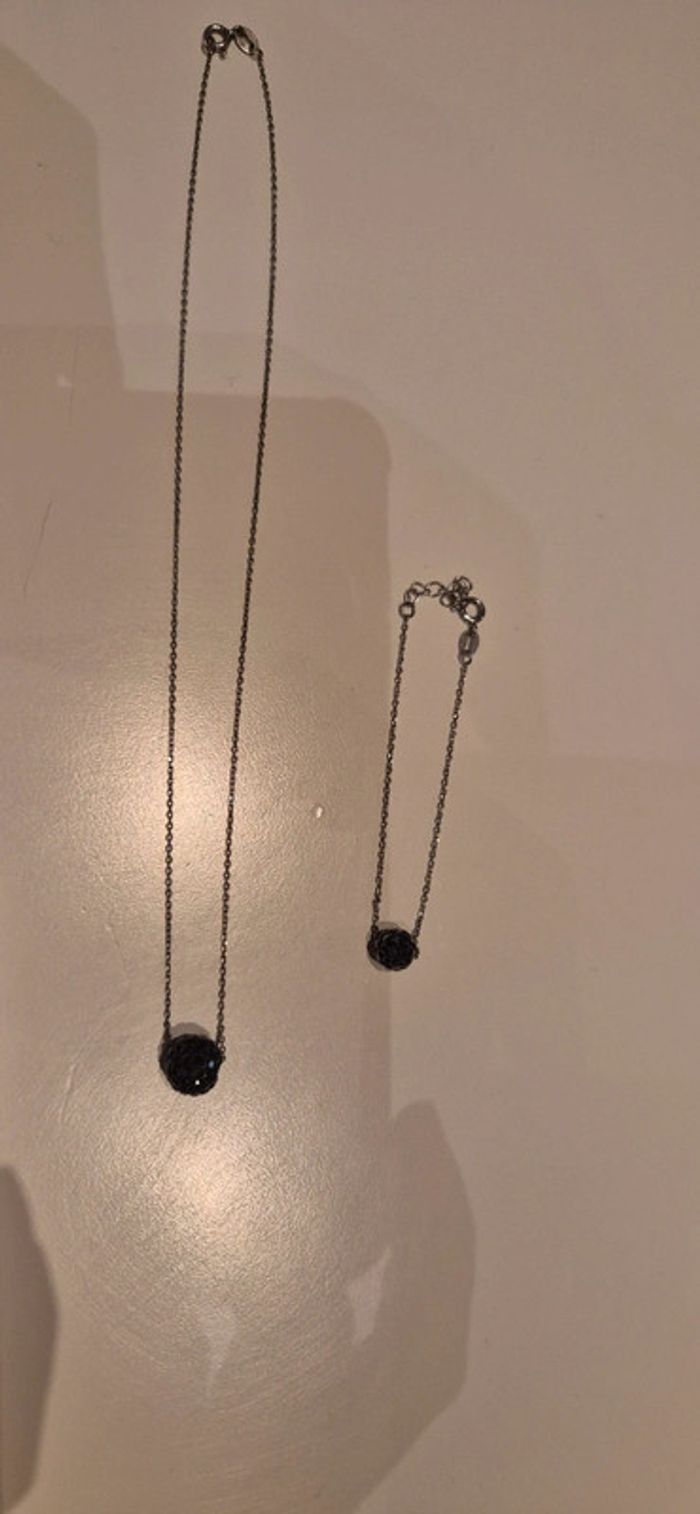 Parure bracelet + collier Agatha - photo numéro 2