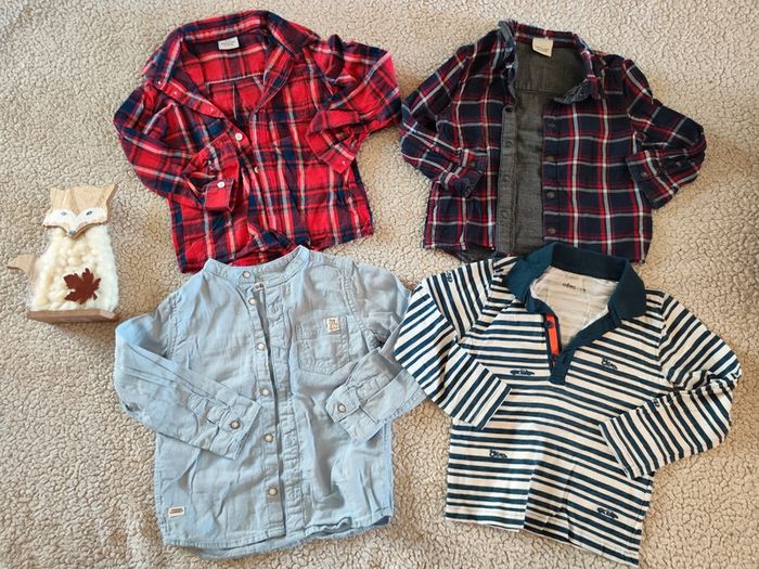 Lot de 4 chemises polo 3 ans